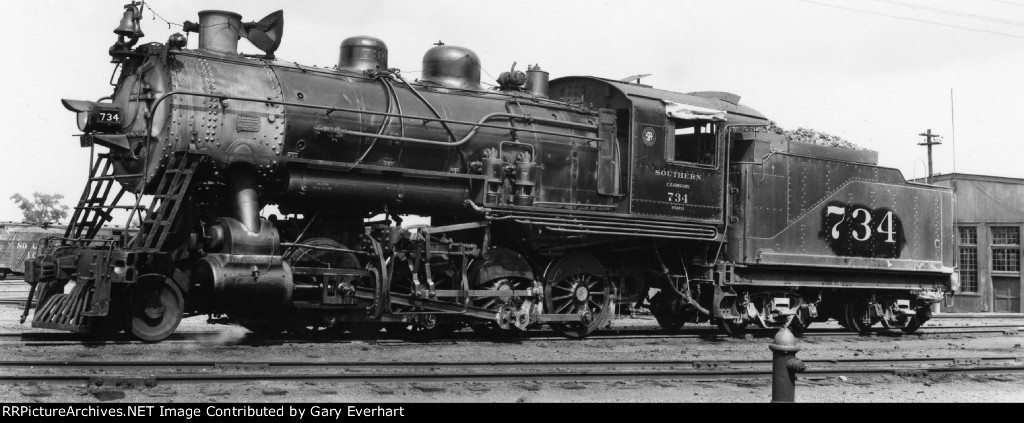 SOU 2-8-0 #734 - Southern Rwy